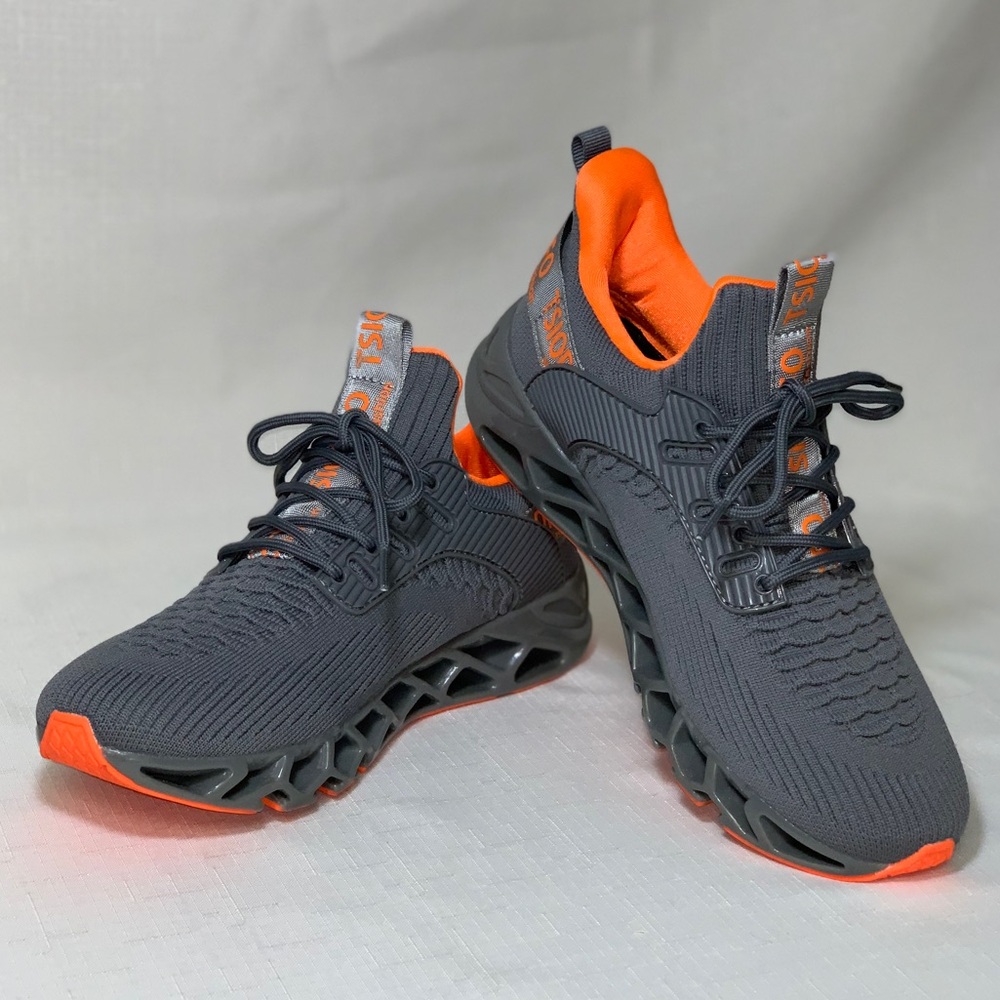 TSIODFO Sneakers Men's 39.5 Sport Running Athletic Walking Shoes 1922 Dark Grey